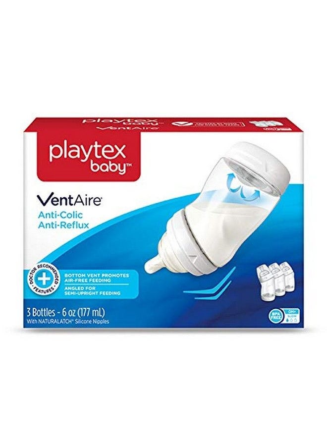 playtex - Baby Ventaire Bottle Helps Prevent Colic And Reflux 6 Ounce Bottles 3 Count - Image 1