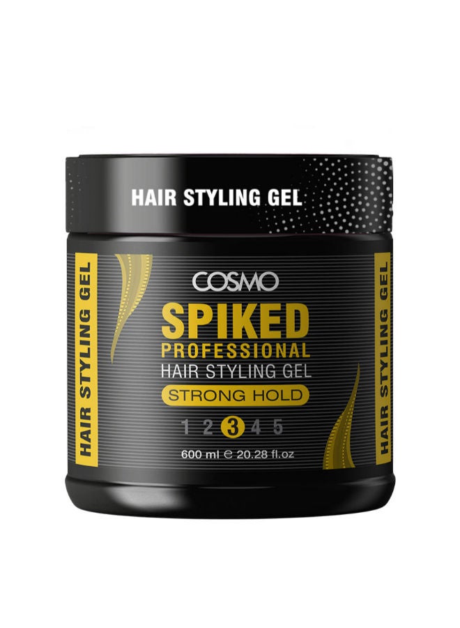COSMO جل تصفيف الشعر الاحترافي للرجال بقوة تثبيت قوية مع أشواك 600 مل، رقم 3 - Image 1