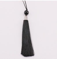 Generic Metal Cap Tassel Feng Shui Charm Pendant Black