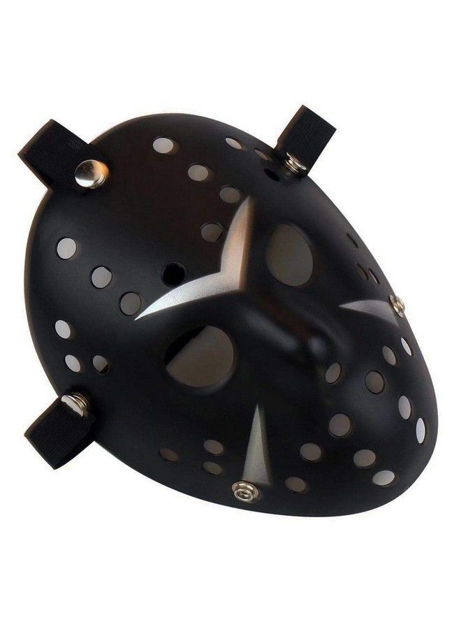 Gmasking Horror Halloween Costume Hockey Mask Party Cosplay Props (Blacksilver) - Image 3