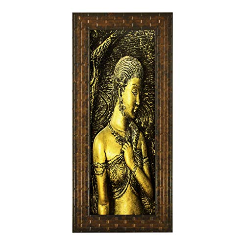 Indianara Set of 3 Modern Art Paintings (1774) Without Glass 6 X 13, 10.2 X 13, 6 X 13 INCH - Image 2
