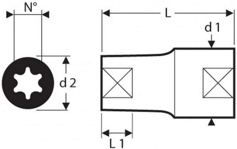 EXPERT E031929 Torx Socket T14 - Image 2