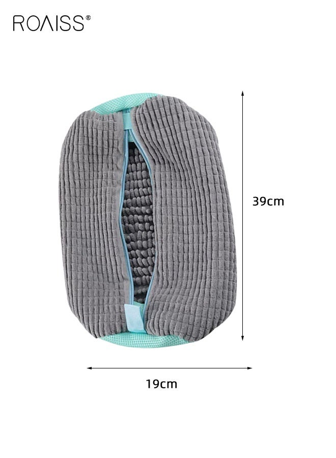 roaiss 2PCS Shoe Washing Machine Bag,Cleaning Bag for All Shoe Types, Laundry Shoe Bag for Washer and Dryer Anti-Deformation Washing Bags, A Lazy Person's Must-Have Gadget Gery - Image 4