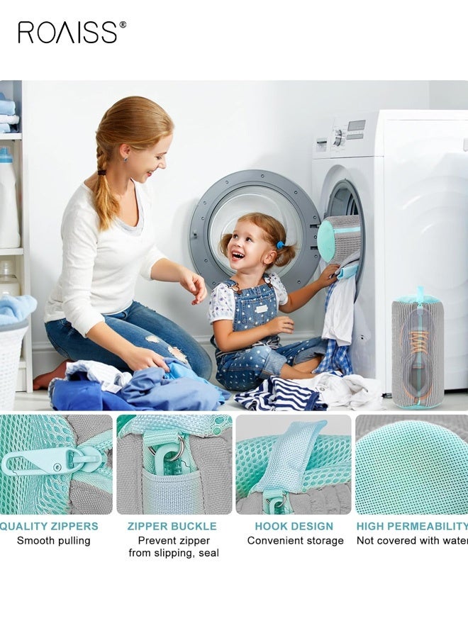 roaiss 2PCS Shoe Washing Machine Bag,Cleaning Bag for All Shoe Types, Laundry Shoe Bag for Washer and Dryer Anti-Deformation Washing Bags, A Lazy Person's Must-Have Gadget Gery - Image 2