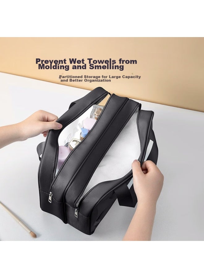 BADIGAO Badigao Travel Toiletry Bag With Wet And Dry Separation, Waterproof Shower And Swimming Storage Bag For Men And Women, Suitable For Hot Springs, Business Trips, And Makeup  - Image 2