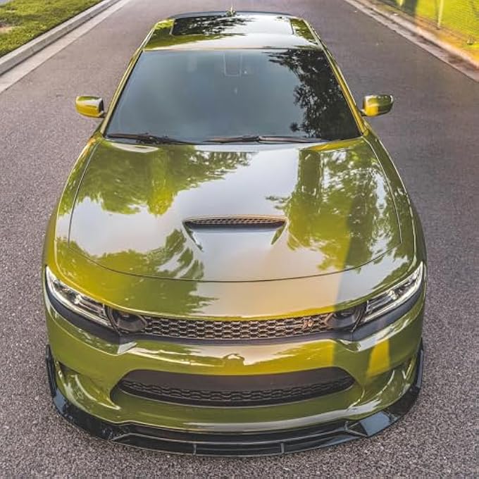 NeespoC Front Bumper Lip Splitter Spoiler Fit for Dodge Charger SRT Hellcat/RT Scat Pack/Daytona/RT 392 2015-2023 Accessories Air Chin Body Kit (Gloss Black) - Image 4