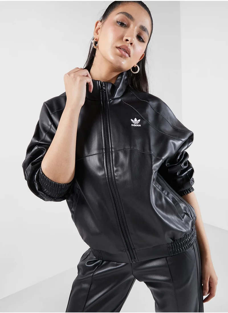 adidas Originals Faux Leather Jacket