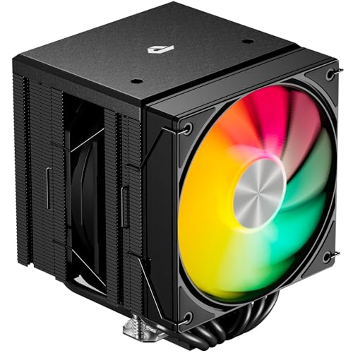 upHere CPU Cooler Air, Dual Tower ARGB CPU Cooler with 120mm PWM Fan, 6 Heat Pipes CPU Air Cooler ARGB for AM5/AM4/AM3, Cooler for PC Compatible with Intel LGA 1851/1700/1150/2011/2066/1151/1155/1156 - Image 1