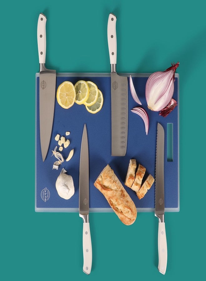 Sur La Table Kitchen Essentials 2 Piece (17" x 12" & 13" x 9") Cutting Board Set - Blue - Image 3