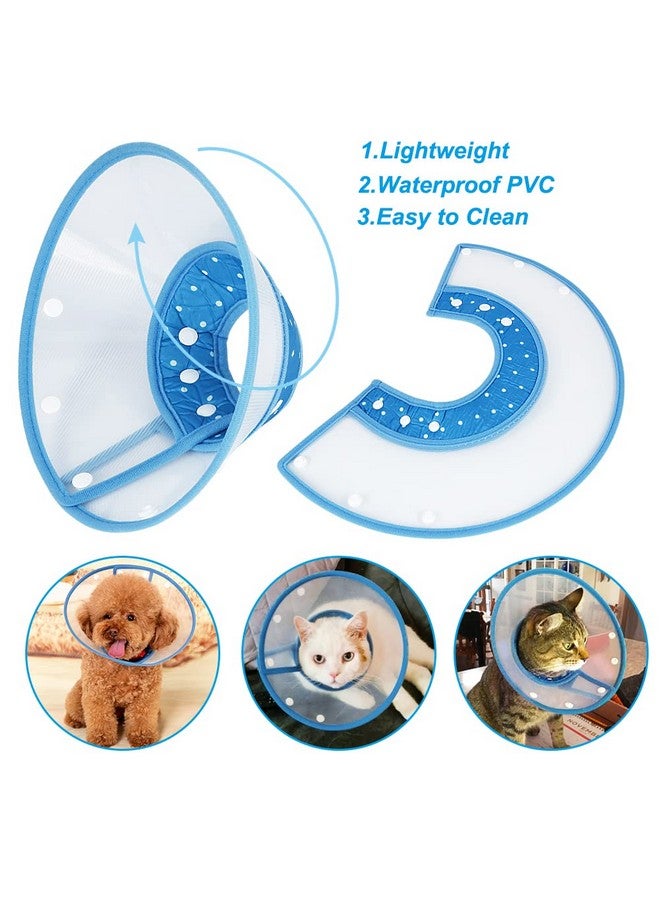 Vivifying Dog Cones For Small Dogs, Adjustable 89.6 Inches Soft Lightweight Elizabethan Collar For Small Dogs And Large Cats To Stop Licking Wounds After Surgery(Blue) - Image 5