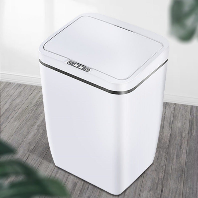 Smart Trash Can Automatic Sensor Home Toilet Kitchen Living Room Bedroom Medical Trash Can Simple Electric - Image 1