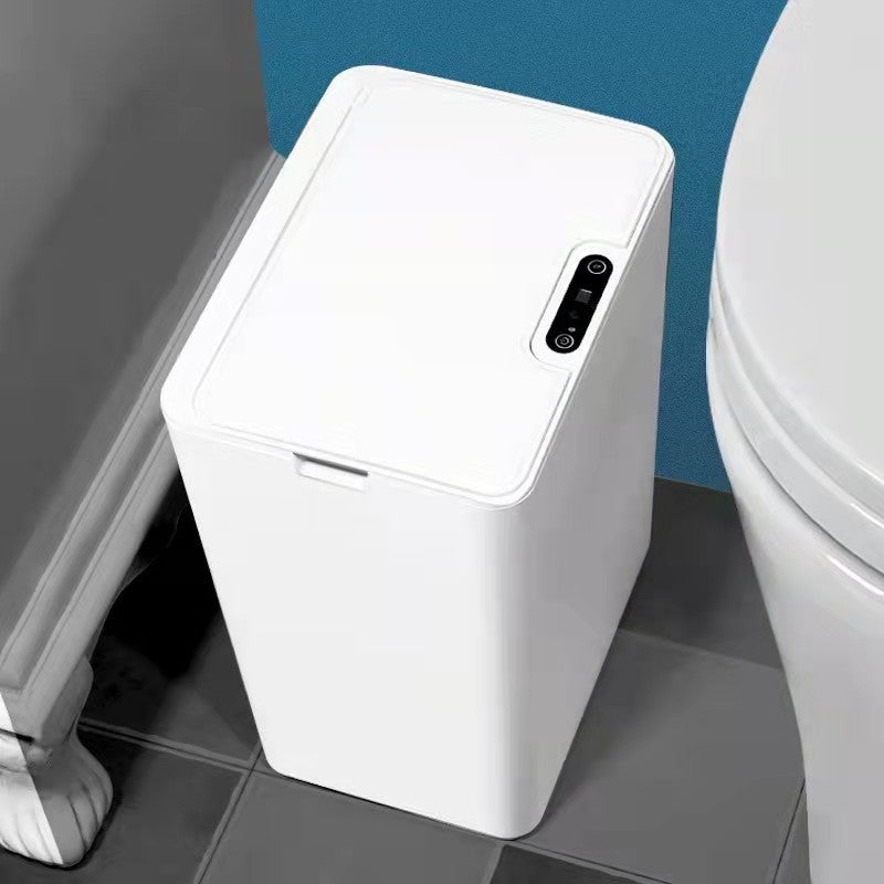 Smart Trash Can Automatic Sensor Home Toilet Kitchen Living Room Bedroom Medical Trash Can Simple Electric - Image 2