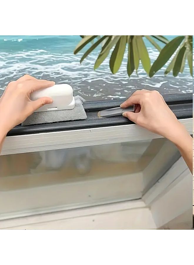 Grey Door And Window Track Cleaning Brush For Effortless Small Gap And Frame Cleaning Kitchen Countertop Tool Ideal 11 Holiday Gift For Father Day And Homemaker - Image 4