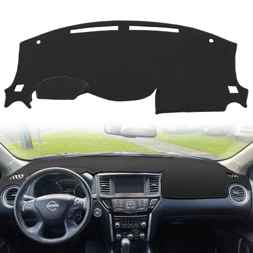 Fcovergurus Dash Cover Mat Custom Fit for Nissan Pathfinder Dashboard Cover Pad Carpet ProtectorBlack F157