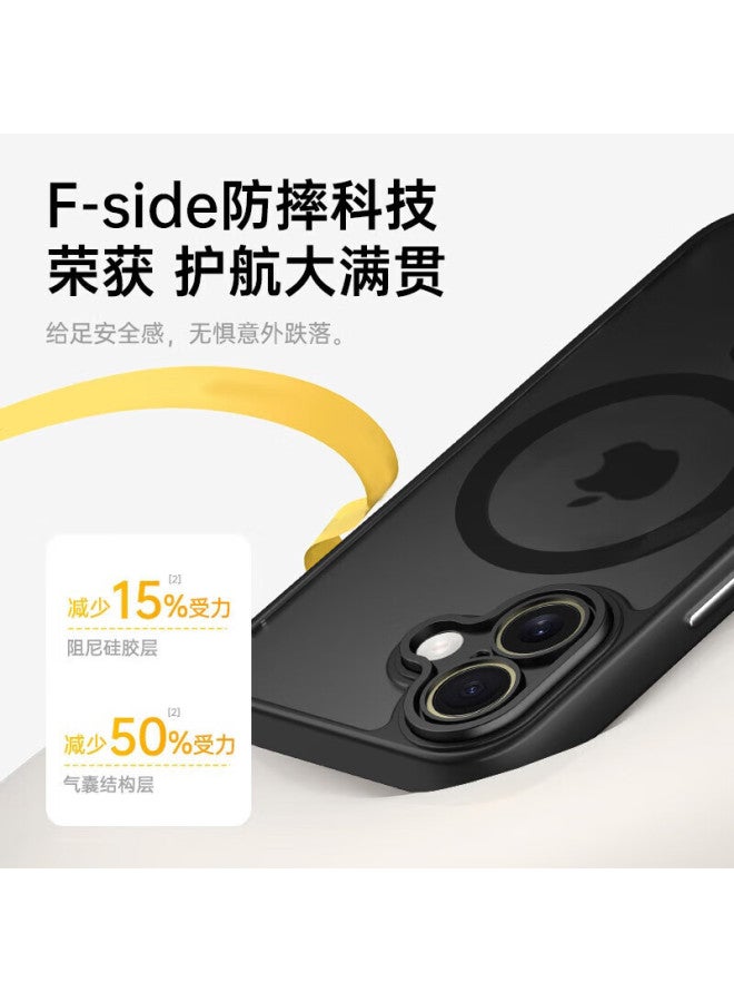 Keklle Magnetic Adsorption Iphone 16e Case Apple 16e Protective Cover Magnetic Matte Anti-drop Anti-fingerprint Lens Full Wrap Soft Edge Protection Case Titanium Grey - Image 2