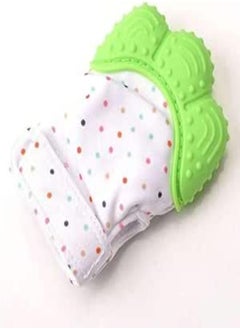 Generic Medical Silicone Mitten Teether Helps Baby Teething Days (Green) 