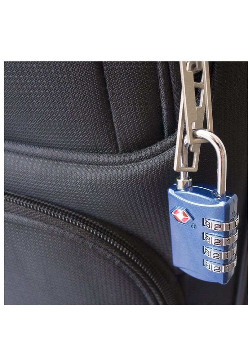 SYOSI - 2 Pieces TSA Approved 4 Digit Combination Padlocks, Steel Combination Locks TSA Certified 4 Digit TSA Travel Padlocks Heavy Duty TSA Steel Padlocks TSA Combination Steel Locks for Luggage Cabinet - Image 1