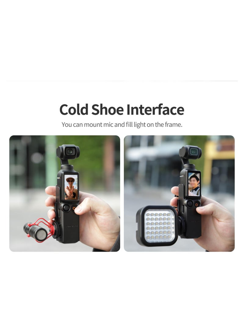 SYOSI Camera Extension Adapter for DJI Osmo Pocket 3 Handle Frame Accessories, Hand Band Protective Case Lanyard Expansion Frame Extension Handle Cover for Osmo Pocket 3 - Image 5