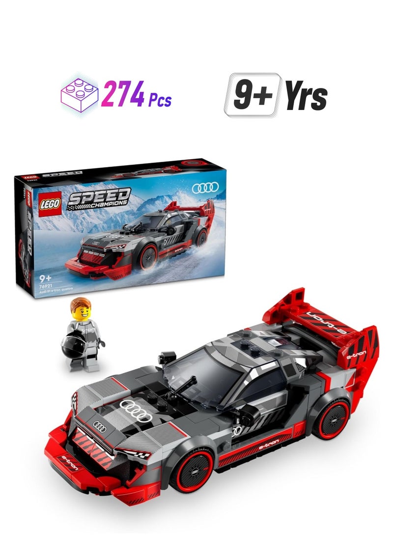 LEGO Speed Champions Audi S1 E-tron Quattro 76921 Building Blocks Toy Car Set (274 Pieces) - Image 1
