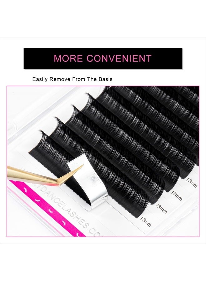 TDANCE Premium C Curl 0.03mm Thickness Semi Permanent Individual Eyelash Extensions Silk Volume Lashes Professional Salon Use Mixed 8-15mm Length In One Tray (C-0.03,8-15mm) - Image 3