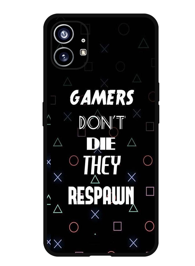 Theodor Protective Case Anti Scratch Shock Proof Bumper Cover For Nothing Phone 1 Gamers Dont Die - Image 1