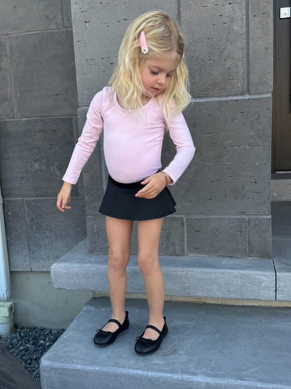 Stelle ليوتارد باليه بأكمام طويلة من ستيل للفتيات - ملابس باليه سوداء لرياضة الجمباز (طفل صغير/طفل صغير جداً/طفل كبير) (وردي باليه، 5T) - Image 5