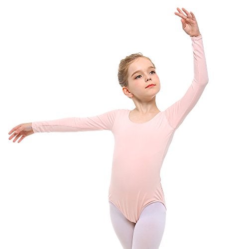 Stelle ليوتارد باليه بأكمام طويلة من ستيل للفتيات - ملابس باليه سوداء لرياضة الجمباز (طفل صغير/طفل صغير جداً/طفل كبير) (وردي باليه، 5T) - Image 4