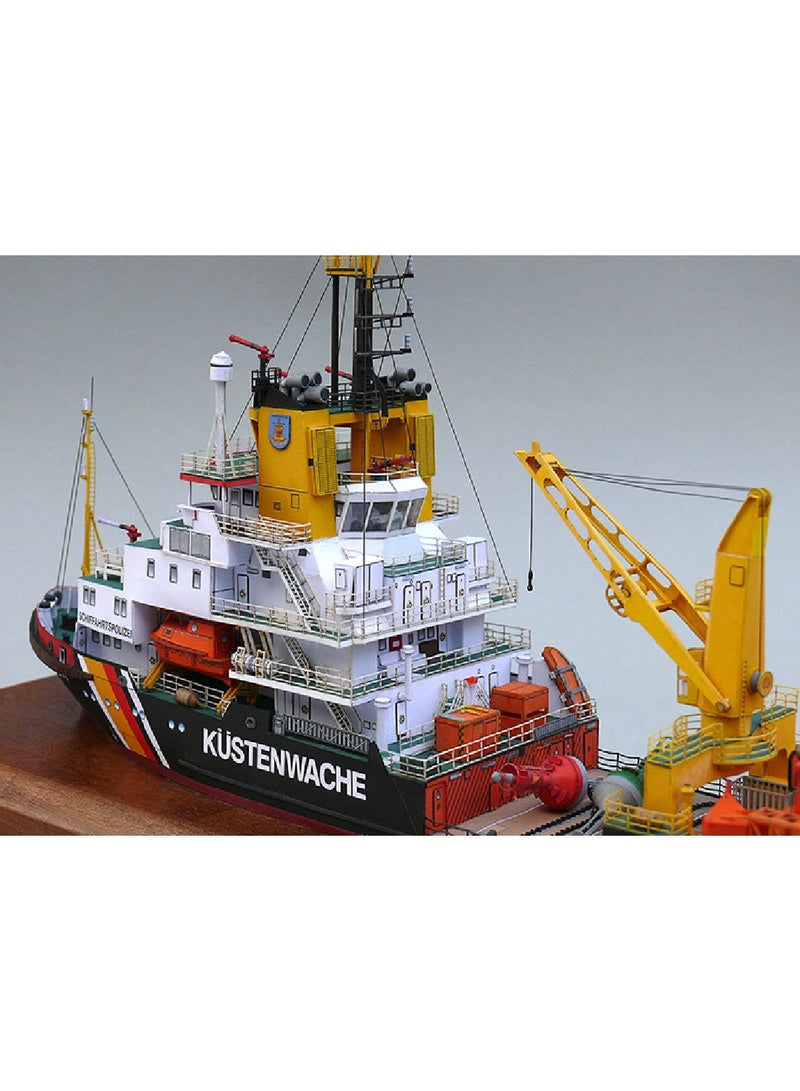 Germany Mellum Coast Guard Pollution Monitoring Ship DIY Paper Model Kit Handmade Toy Puzzle Gift  - Image 5