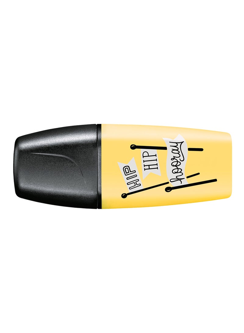 STABILO Boss Mini Pastel Yellow Color Highlighter, for Journal Planner , Marking Dictionary, Note Taking , Drawing illustrations , Pack of 10 Pens  - Image 1