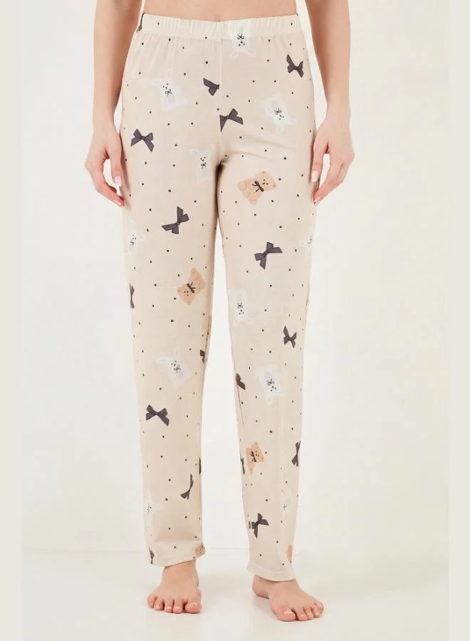 Lela  Lela Patterned Regular Fit Buttoned Short-Sleeved Soft Textured Pajama Set for Women PAJAMAS SET 65770110 for Women | Best Price UAE