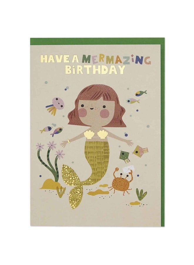Raspberry Blossom Raspberry Blossom Have a Mermazing Birthday Card  - Image 1