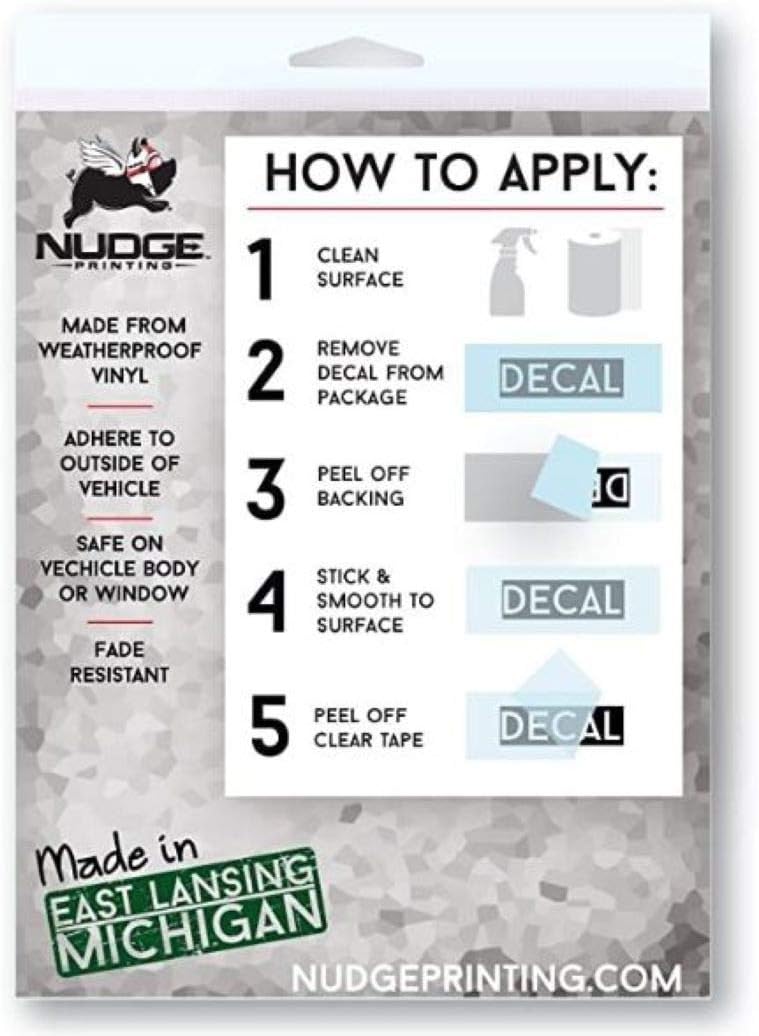 Nudge Printing NCAA Vintage Popular Car Decals - Image 5