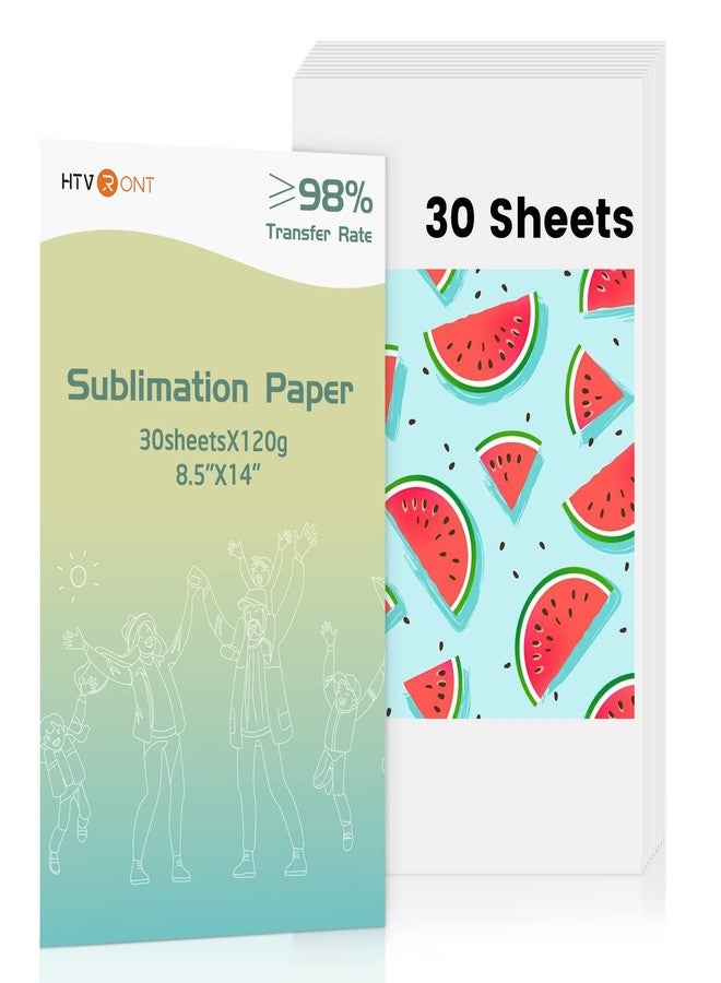 HTVRONT Sublimation Paper for T-Shirts & Mugs,30 Sheets 8.5x14 Inch - Image 1