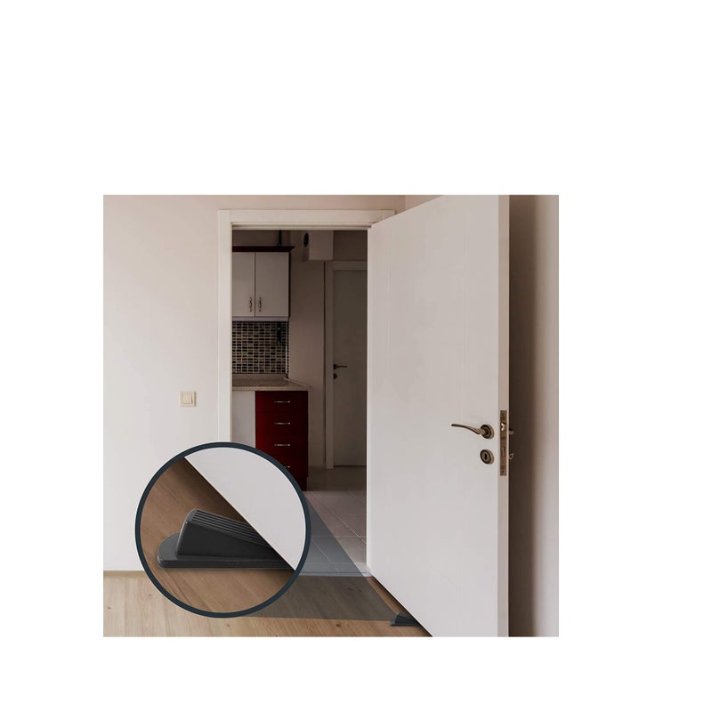 Zikra Door Stopper Set Pack of 4 Large Door Stopper Wedge Multi Surface Design to Sliding or Marking Floors Blocker for Home or Office - Image 4