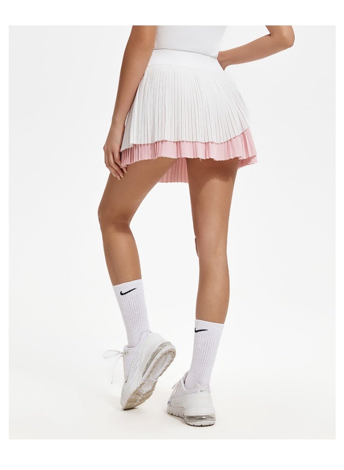 Girl Sports Skirt Outdoor Golf Tennis Skirts Women Cloud Hide Gym Workout Fitness Shorts High Waist Running Dancing Skort  - Image 2