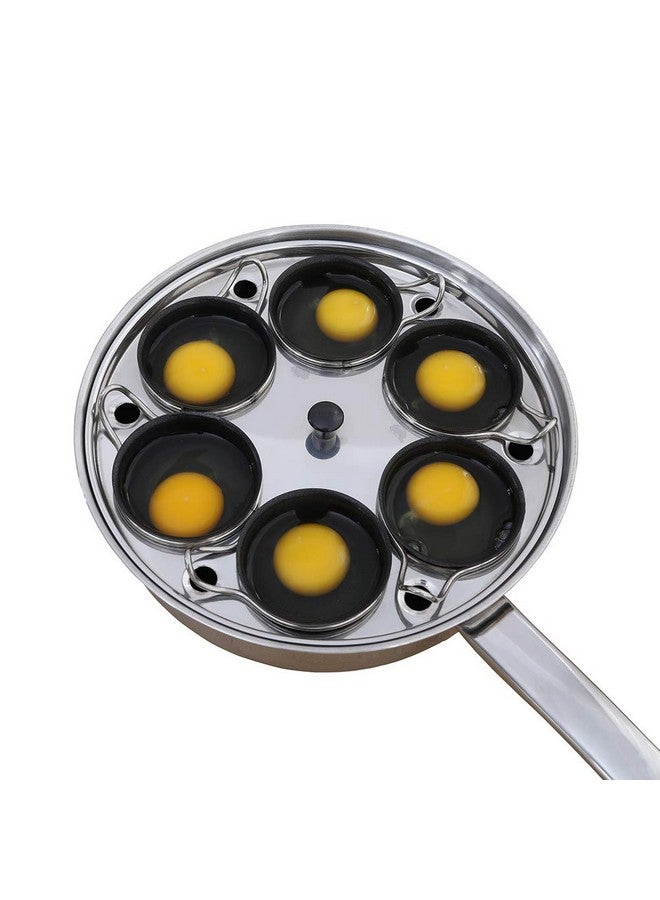 RUNZI Egg Poacher Pan - Stainless Steel Poached Egg Cooker - Perfect Poached Egg Maker - Induction Cooktop Egg Poachers Cookware Set with 6 Nonstick Large PFOA FREE Egg Poacher Cups and Silicone Spatula…  - Image 1
