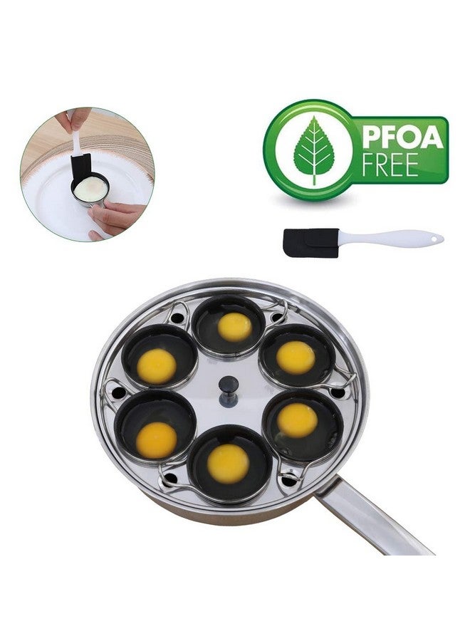 RUNZI Egg Poacher Pan - Stainless Steel Poached Egg Cooker - Perfect Poached Egg Maker - Induction Cooktop Egg Poachers Cookware Set with 6 Nonstick Large PFOA FREE Egg Poacher Cups and Silicone Spatula…  - Image 4