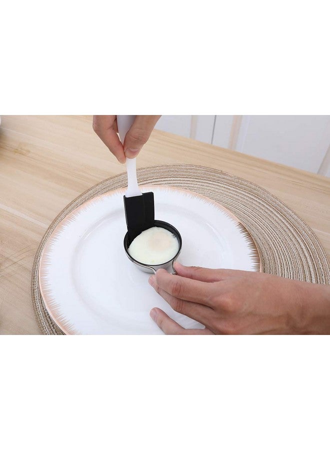 RUNZI Egg Poacher Pan - Stainless Steel Poached Egg Cooker - Perfect Poached Egg Maker - Induction Cooktop Egg Poachers Cookware Set with 6 Nonstick Large PFOA FREE Egg Poacher Cups and Silicone Spatula…  - Image 3