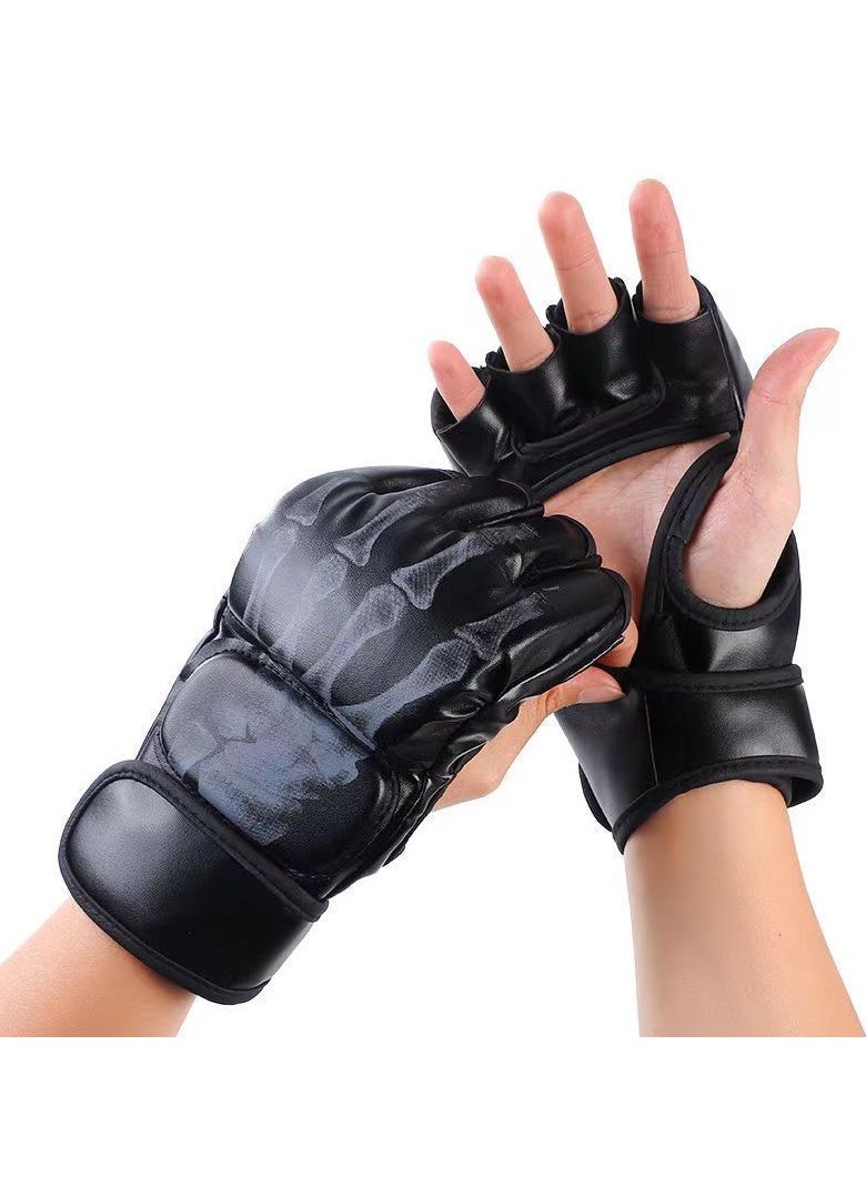 Generic Boxing Gear Half finger Boxing Gloves For Boxing Training MMA Fighting UFC Contest Gear  - Image 3