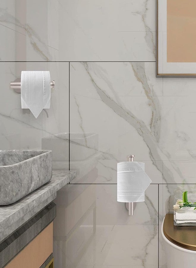 XINYUEST Toilet Roll Holder Wall Mounted - Stainless Steel Made Waterproof & Rust Resistant Self Adhesive Paper Towel Holder for Bathroom & Kitchen - Easy Installation Without Drilling - Image 3