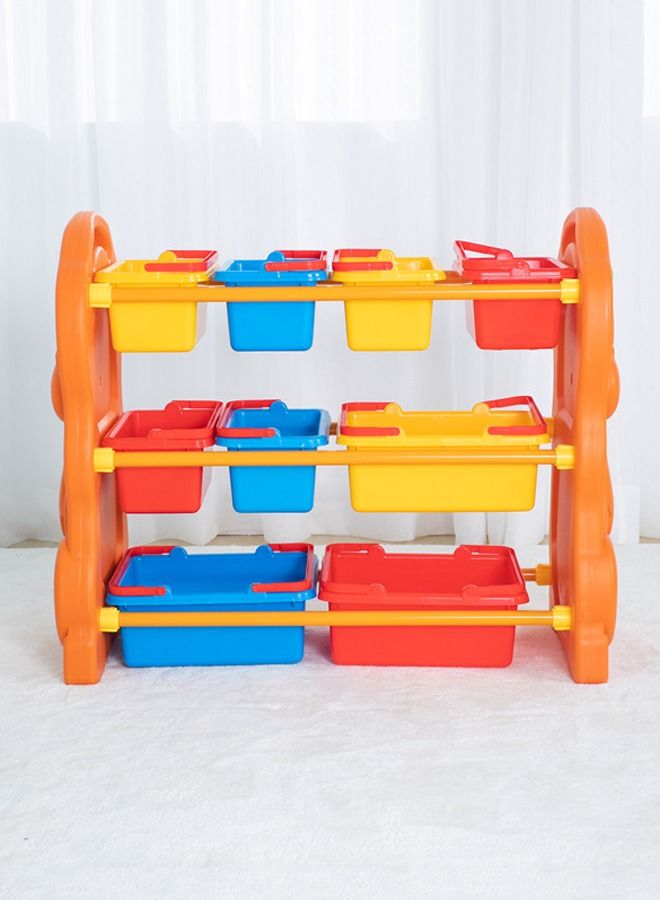 JSAITOYS Kids Plastic Cabinet Indoor Playground Baby Toy Storage Shelf - Image 3