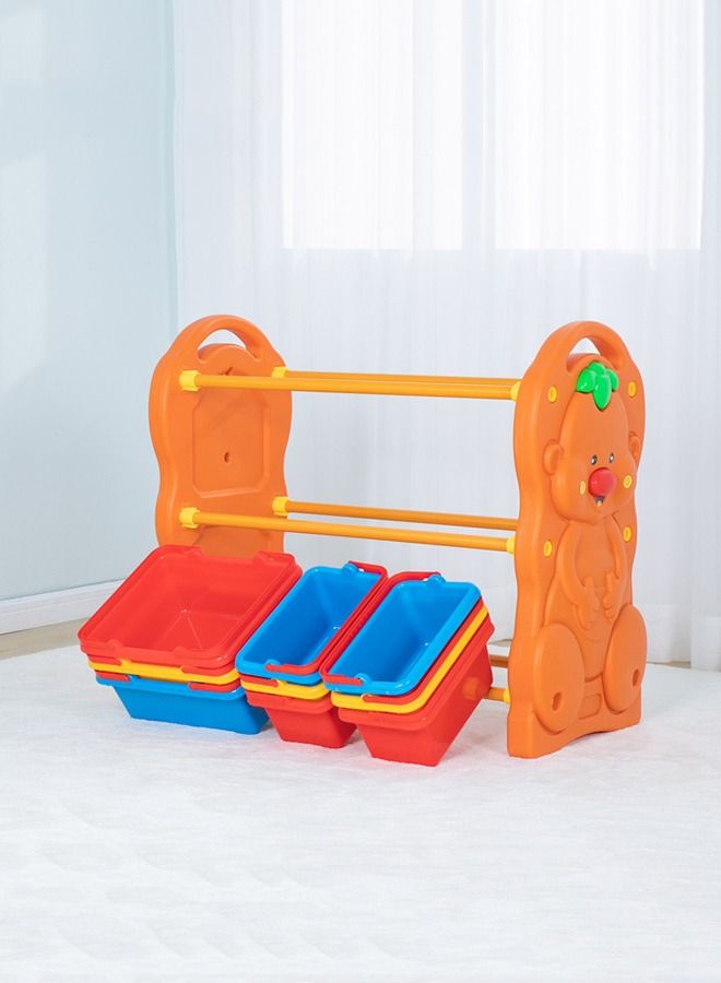 JSAITOYS Kids Plastic Cabinet Indoor Playground Baby Toy Storage Shelf - Image 2
