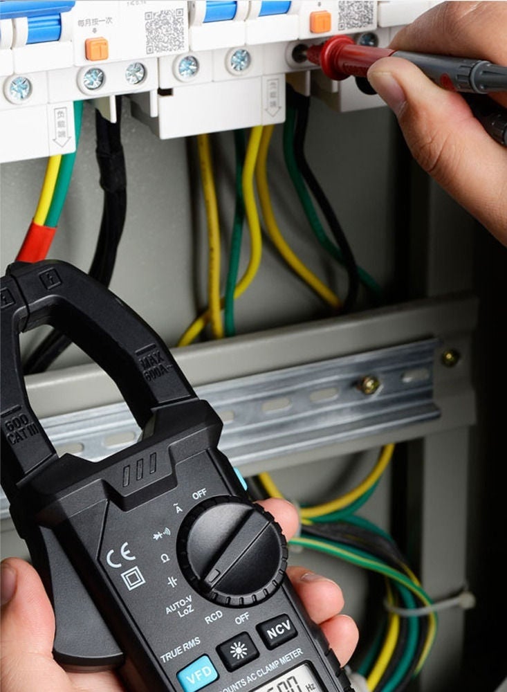 MESTEK Digital Clamp Meter 600A AC Current 600V AC/DC Voltage Capacitance Measurement Data Hold Backlight NCV Tester Multimeter - Image 4