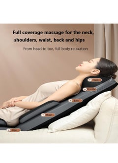 XiuWoo Back Massager, Massage Chair, Shiatsu Neck and Back Massager, 3-Level Intensity Adjustment, Constant Temperature Hot Compress, 10 Sets of Kneading Heads, Suitable for Home Office and Car Use  - Image 3