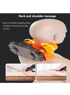 XiuWoo Back Massager, Massage Chair, Shiatsu Neck and Back Massager, 3-Level Intensity Adjustment, Constant Temperature Hot Compress, 10 Sets of Kneading Heads, Suitable for Home Office and Car Use  - Image 5