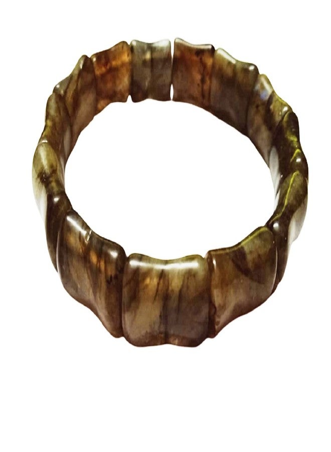 Numeroastro Natural & Original Labradorite Bracelet For Men & Women (Stretchable) (1 Pc) - Image 1