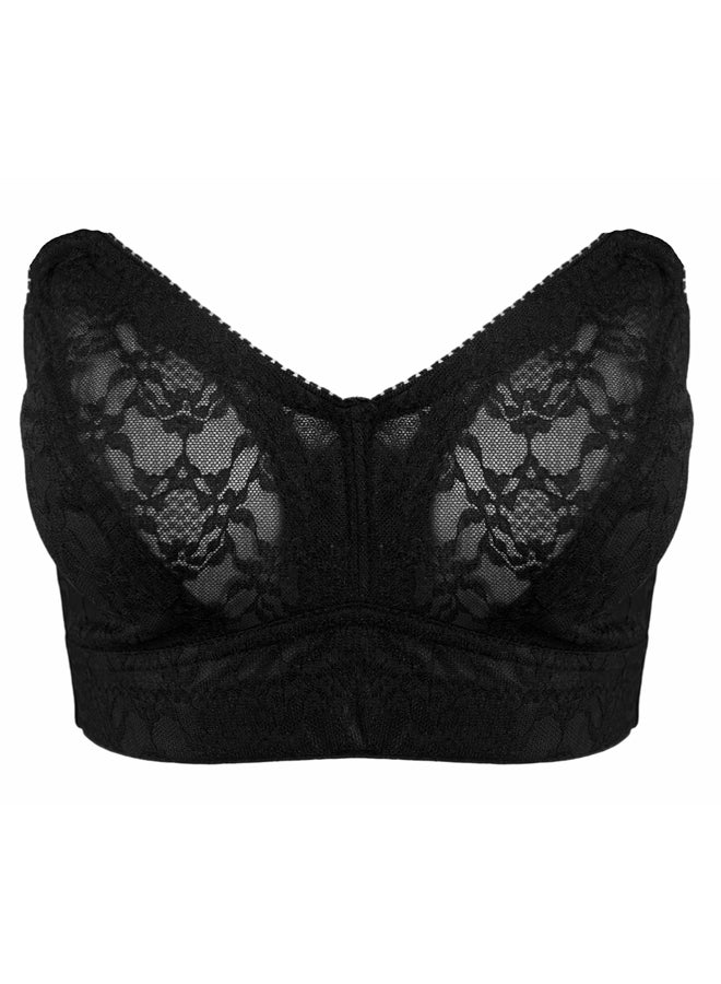 Lasso Super Support Bra Cup D With Lace For Women - Image 3