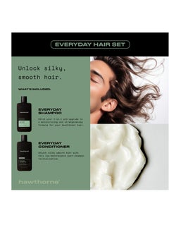 Hawthorne Hawthorne Men's Everyday Shampoo and Conditioner Set. For Stronger, Healthier Hair with Pure Avocado Oil and Coconut Oil. Mint and Eucalyptus Scent. Sulfate Free, Paraben Free. 8 fl. oz each.  - Image 2