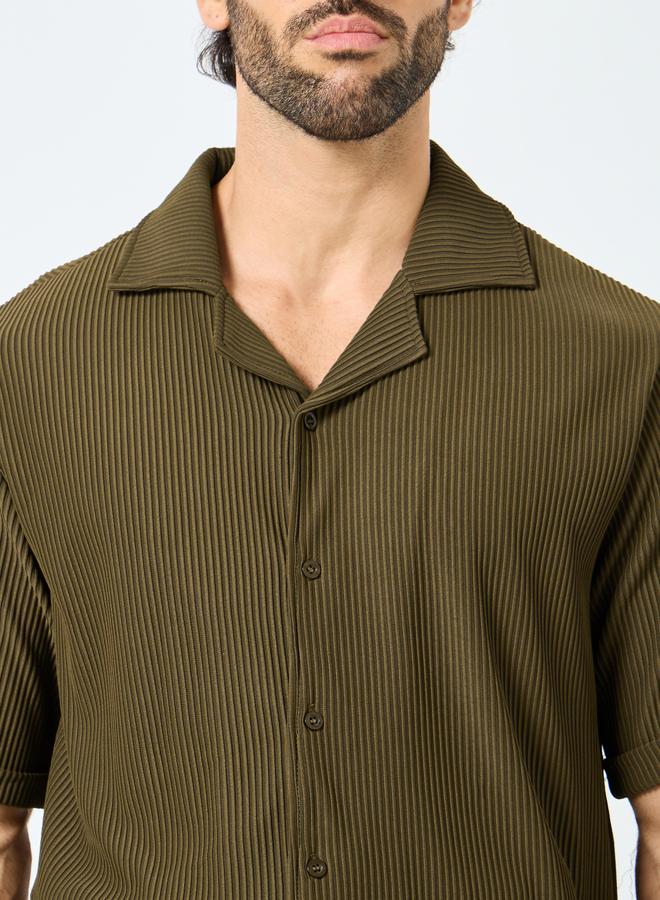 Styli Textured Ribbed Knit Relaxed Fit Shirt and Pants Co-Ords - Image 3