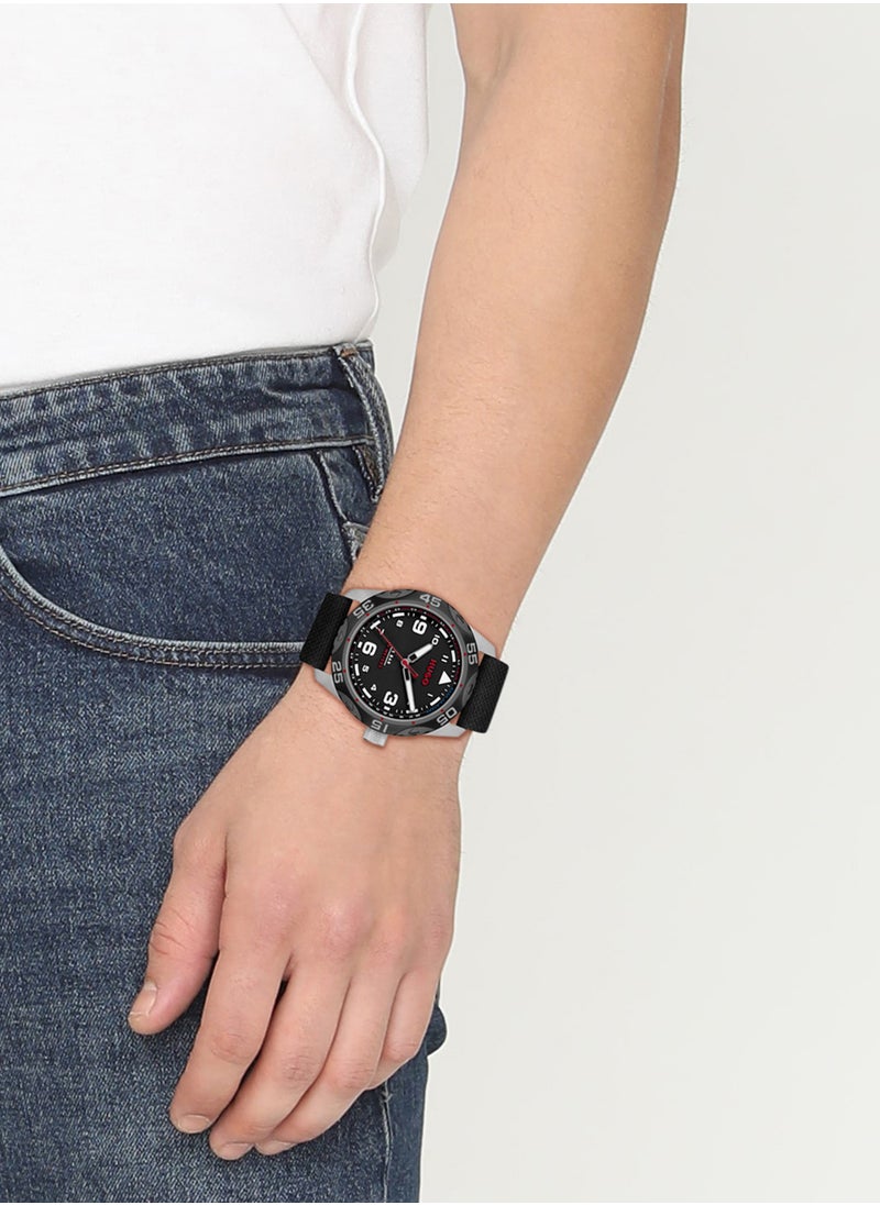 HUGO BOSS - Men's Analog Round Shape Nylon Wrist Watch 1530330 - 42 Mm - Image 1